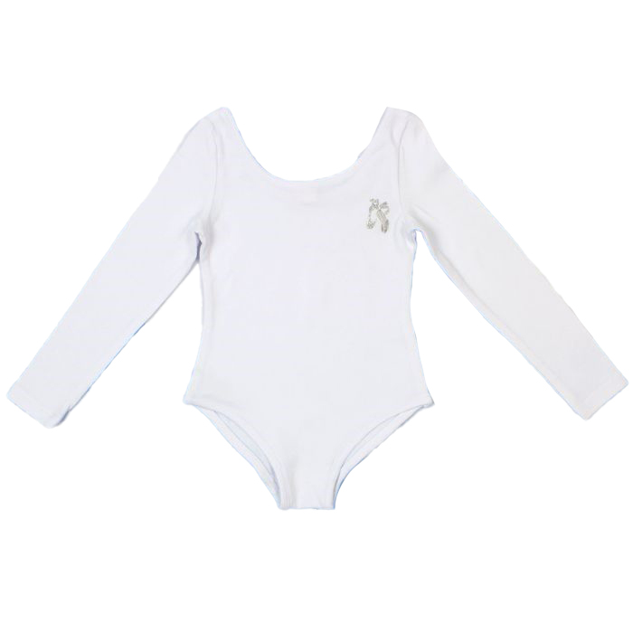 Купальник гимнастический детский Cherubino CAK4120 белый, 98 костюм детский cherubino cwjg 90116 22 164