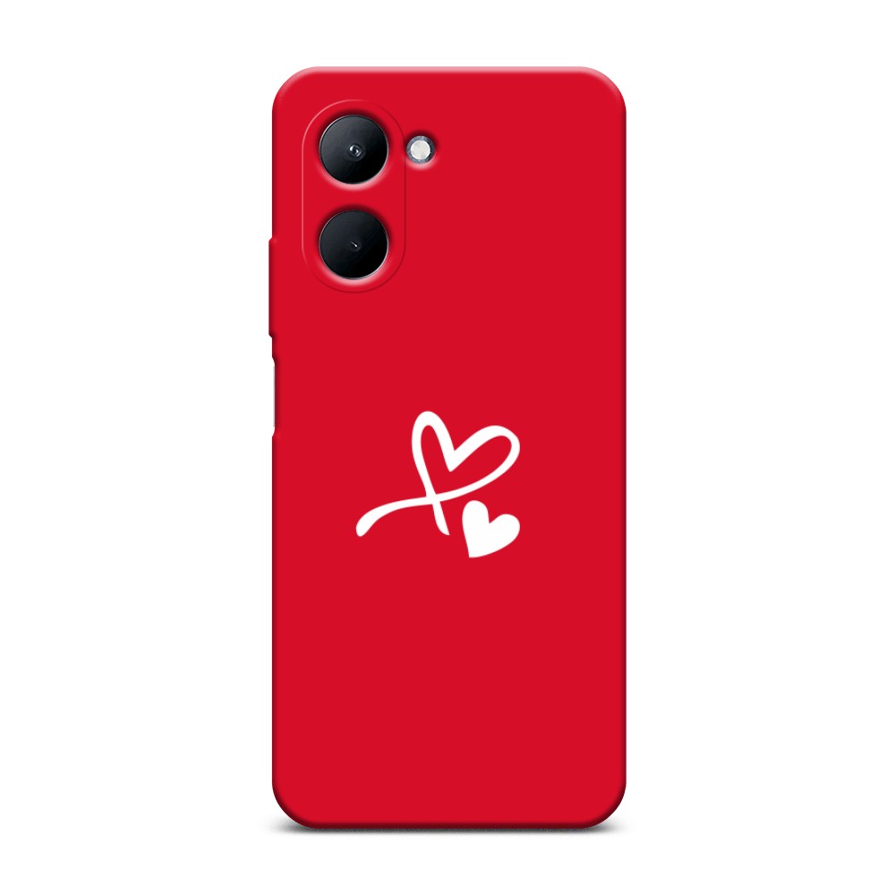 

Чехол Awog на Realme C33 "Сердечко минимализм", Белый, 2511353-1