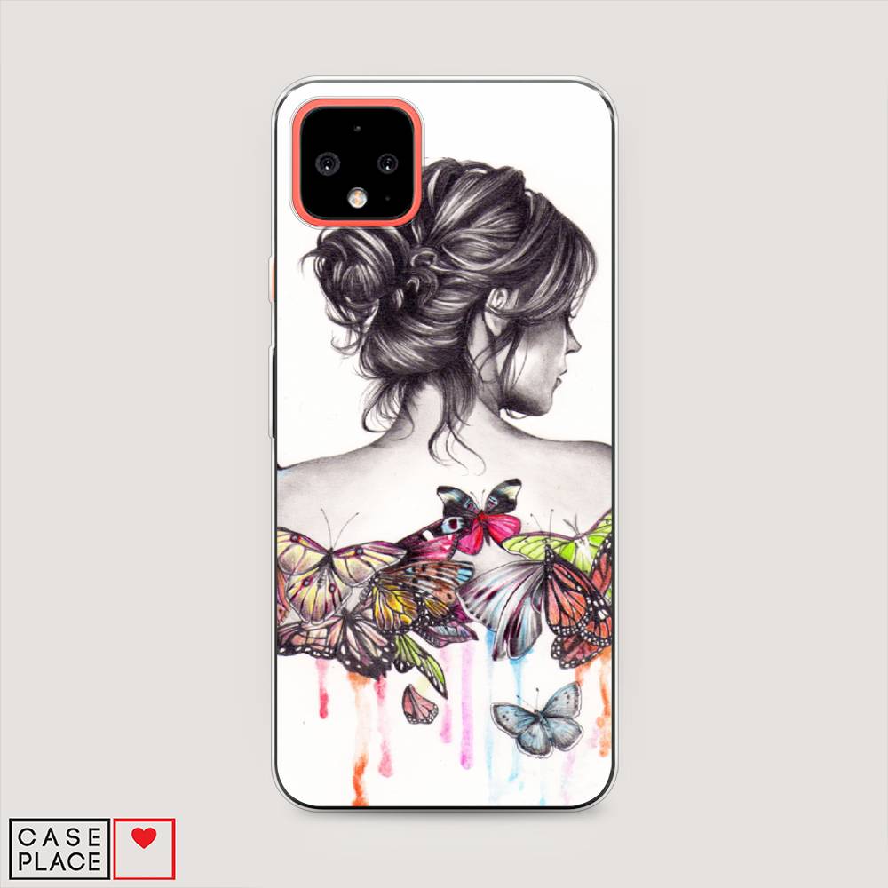 

Чехол Awog на Google Pixel 4 XL "Девушка с бабочками", Разноцветный, 270550-10