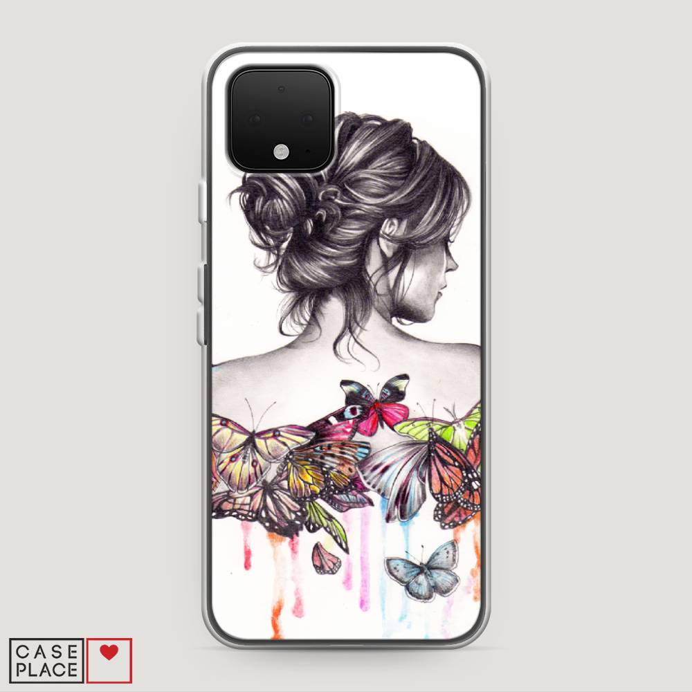 

Чехол Awog на Google Pixel 4 "Девушка с бабочками", Разноцветный, 270250-10