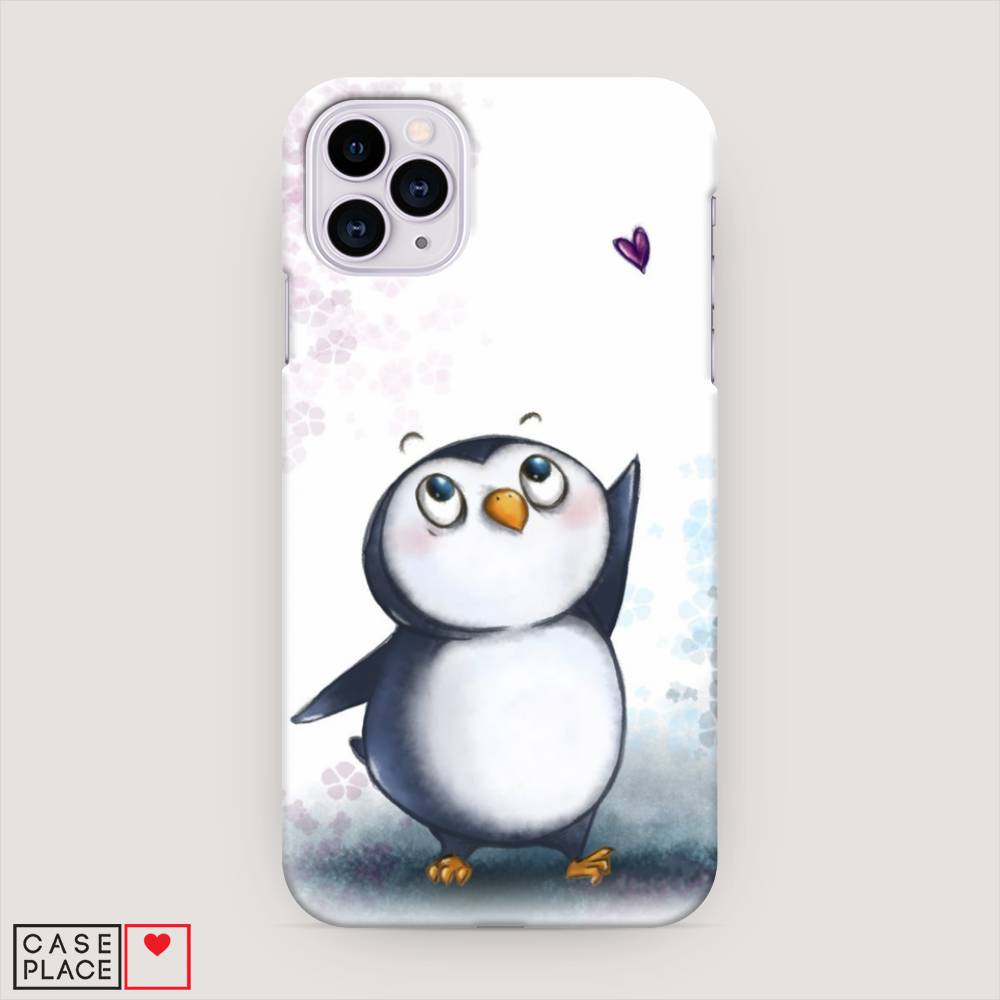 

Пластиковый чехол "Пингвин и сердечко" на Apple iPhone 11 Pro, 12320-1