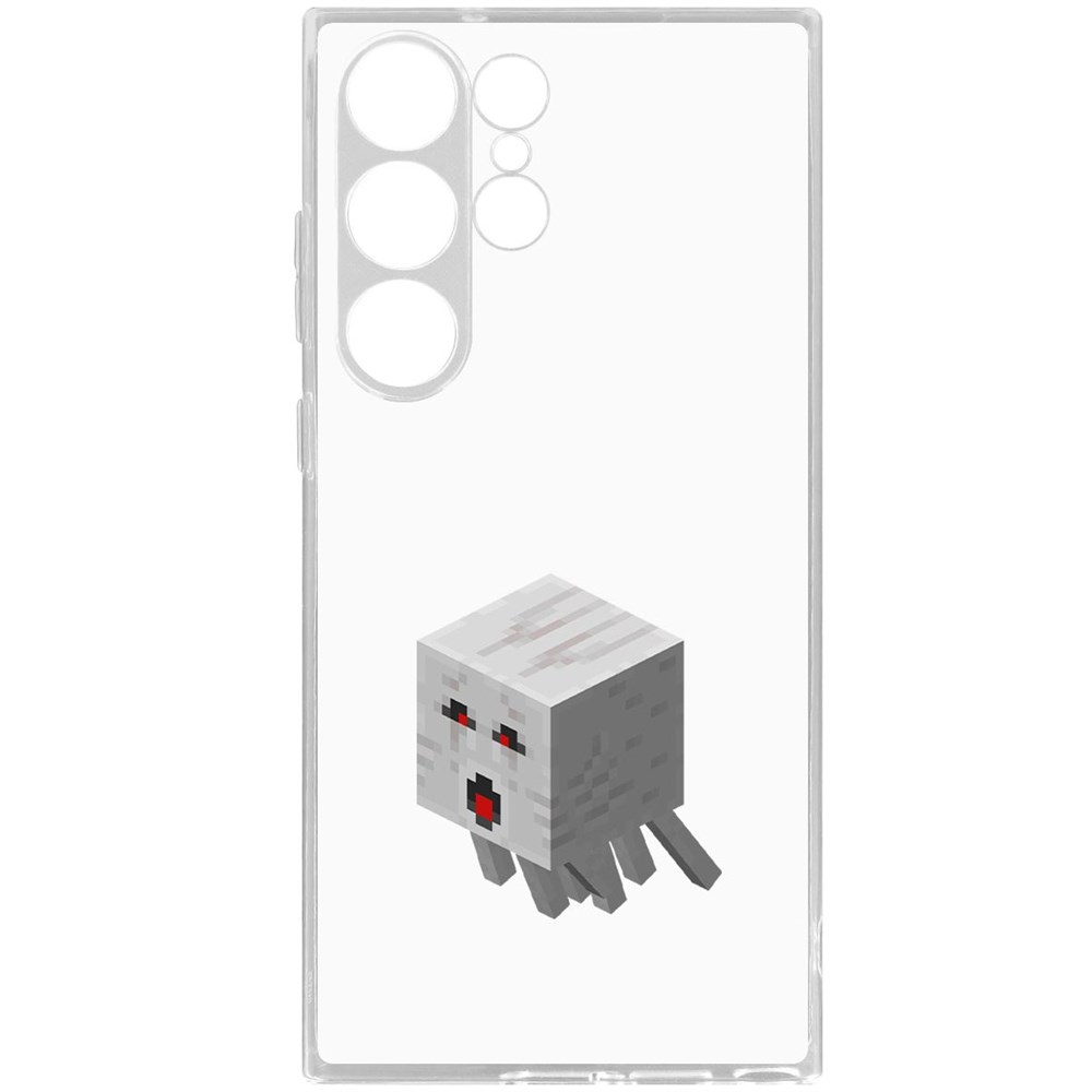 

Чехол-накладка Krutoff Clear Case Minecraft-Гаст для Samsung Galaxy S23 Ultra, Прозрачный