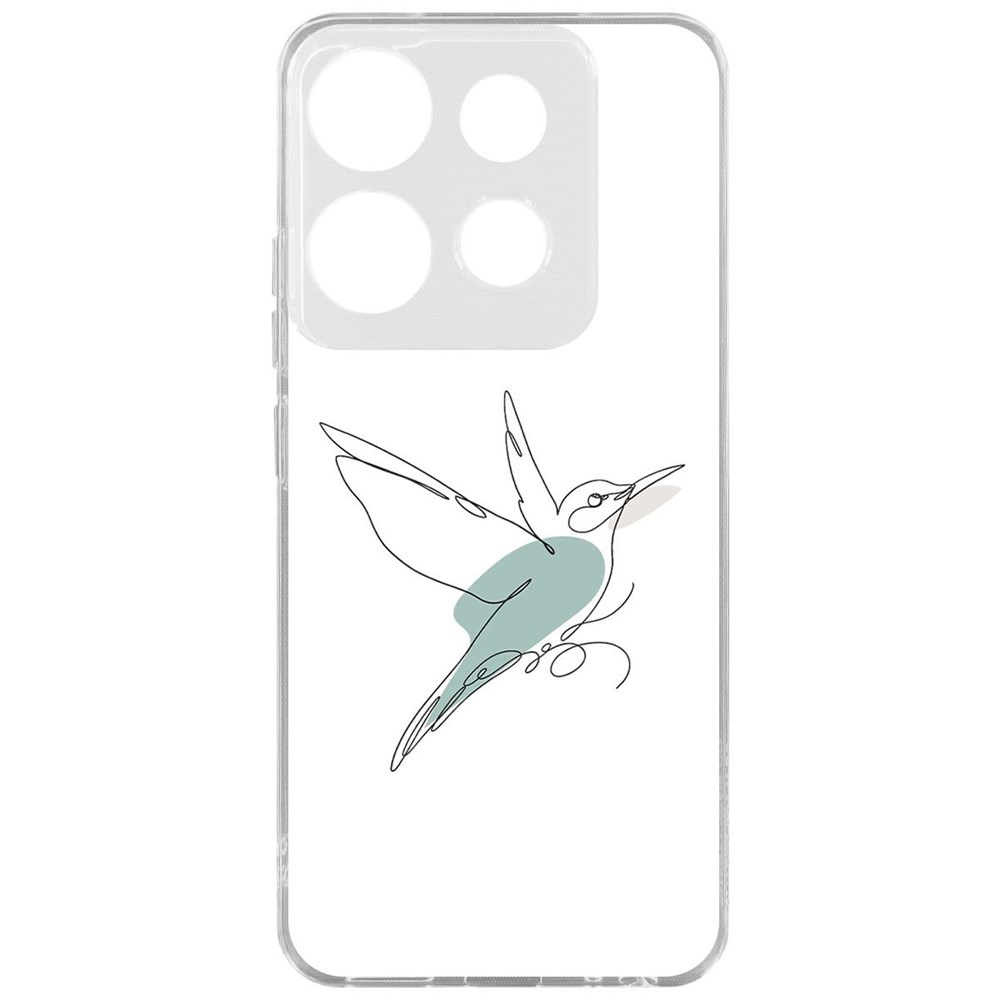 

Чехол-накладка Krutoff Clear Case Легкость для INFINIX Smart 7, Прозрачный