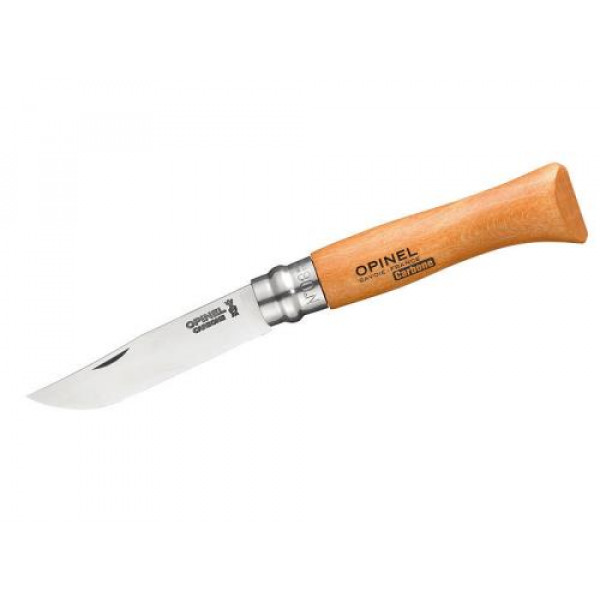 

Нож Opinel 8 virobloc Carbone 113080, Бежевый, Carbone №8