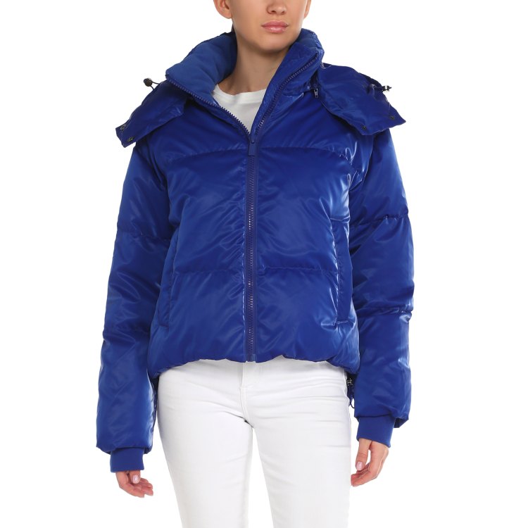

Пуховик женский Maison David MLY010 синий XL, MLY010