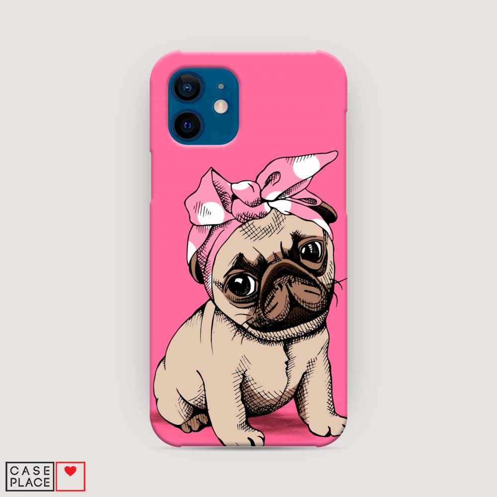 фото Пластиковый чехол "dog pin-up" на apple iphone 12 awog