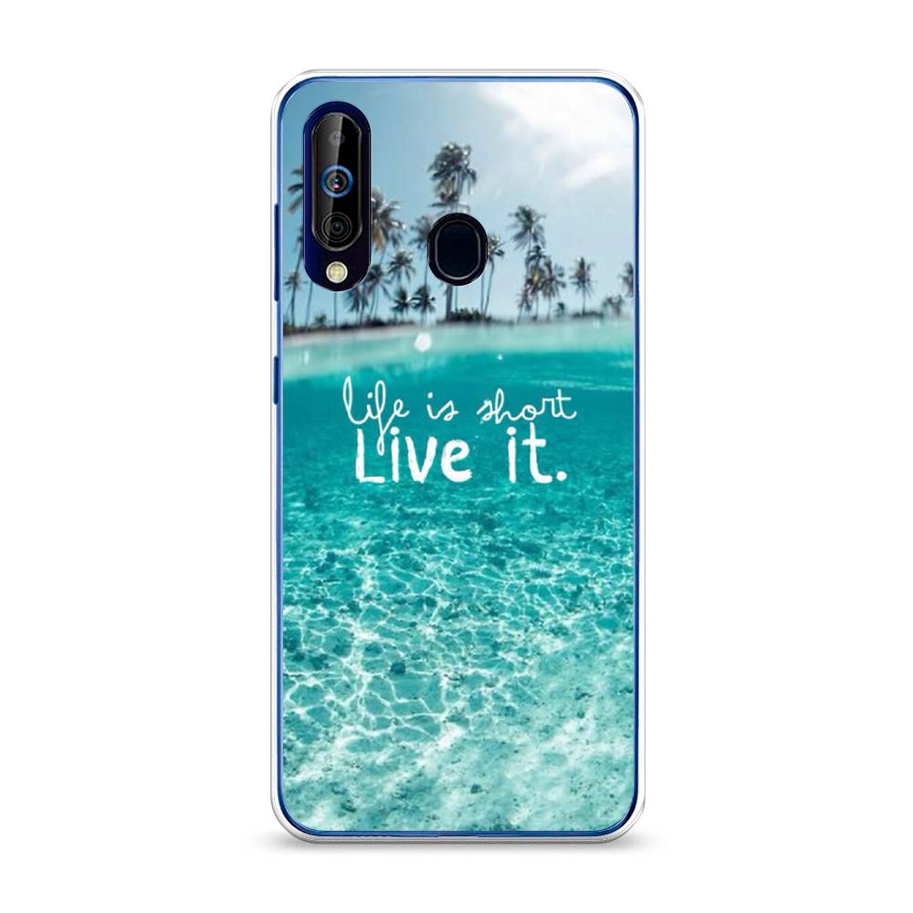 фото Силиконовый чехол "live it" на samsung galaxy a60 awog