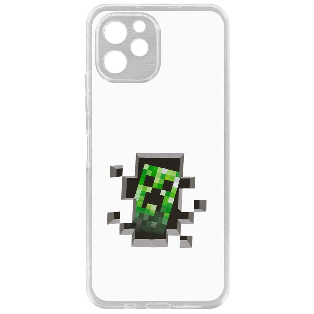 

Чехол-накладка Krutoff Clear Case Minecraft-Крипер для Huawei Nova Y61, Прозрачный
