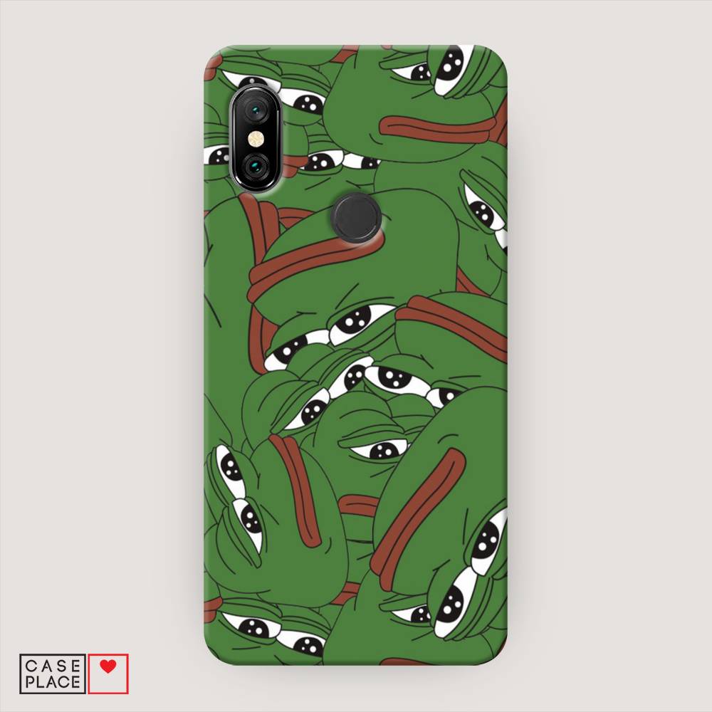 

Пластиковый чехол "Печальный frog" на Xiaomi Redmi Note 6 Pro, 34620-7
