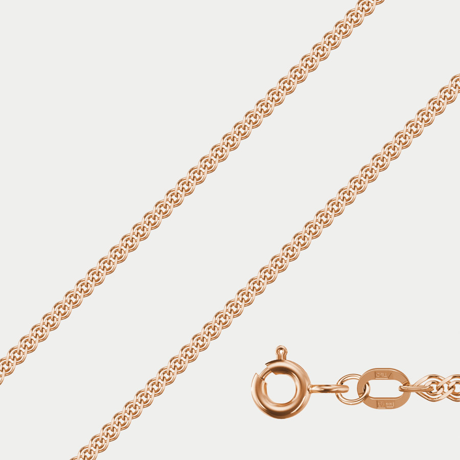 

Цепочка из золота 45 см GOLD CENTER НЦ 12-200 0.35, Розовый, НЦ 12-200 0.35