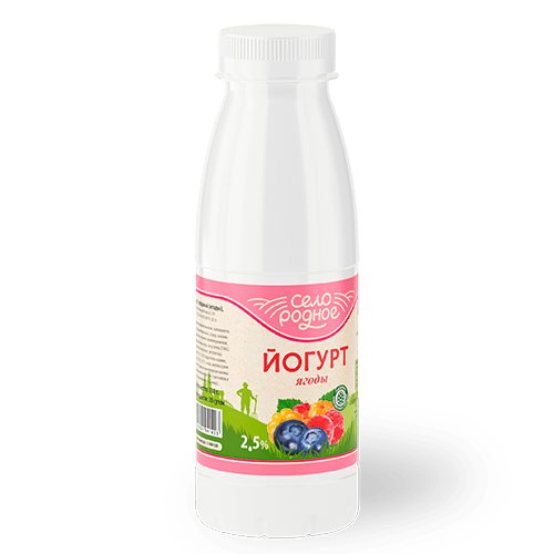 

Питьевой йогурт Село Родное ягоды 2,5% БЗМЖ 330 г