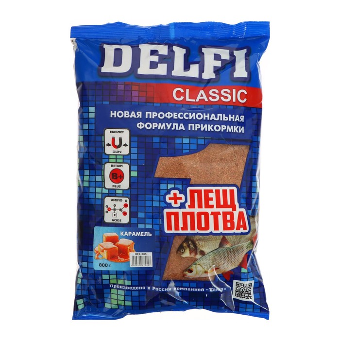Делфи Прикормка DELFI Classic, лещ-плотва, карамель, 800 г