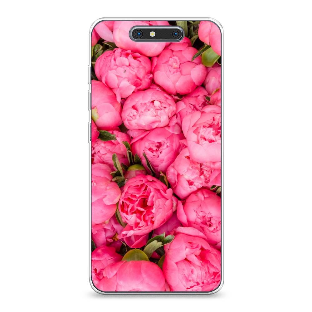 

Силиконовый чехол "Прекрасные пионы" на ZTE Blade V8, 131250-8