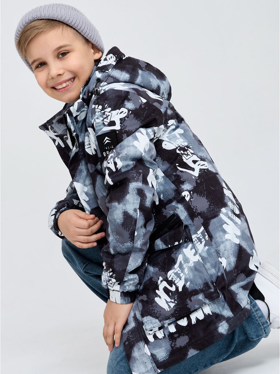 

Куртка детская Britt 63568, серо-черный, 128, Серый, 63568