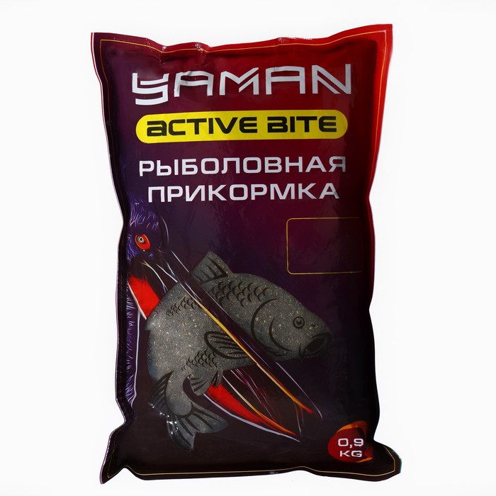 Yaman Прикормка Yaman Active Bite, плотва, кокос, чёрный, 900 г