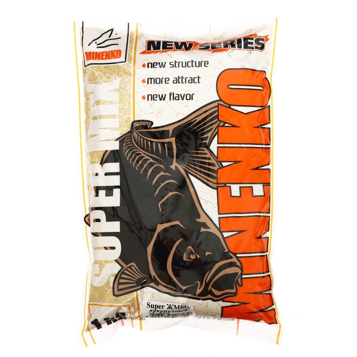 MINENKO Прикормка MINENKO Super Жмых, Кукурузный, темный, 1 кг