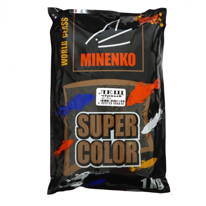 MINENKO Прикормка MINENKO Super Color, Лещ Чёрный, 1 кг