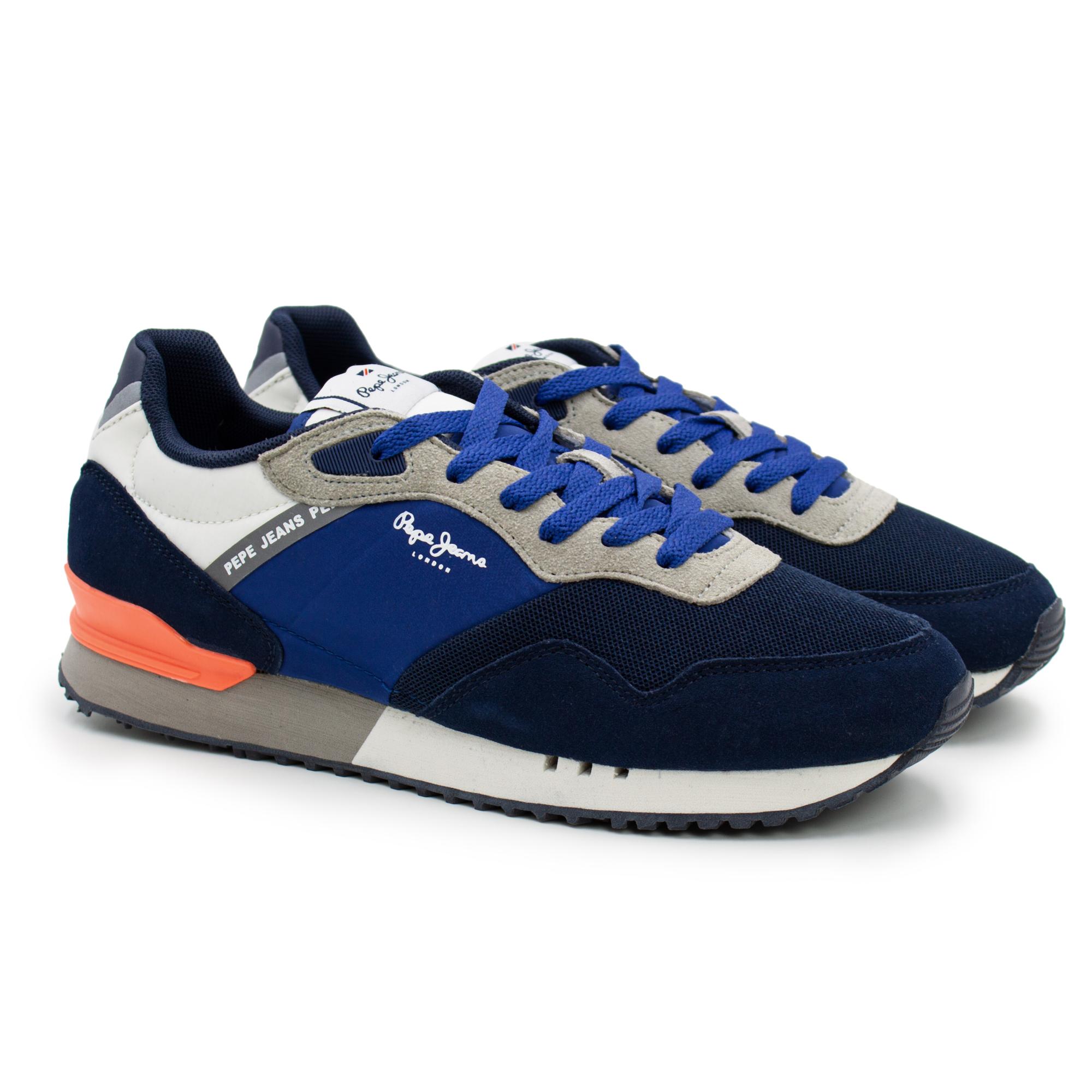 

Кроссовки мужские Pepe Jeans London LONDON ONE SERIE M PMS30822 синие 45 EU, LONDON ONE SERIE M PMS30822