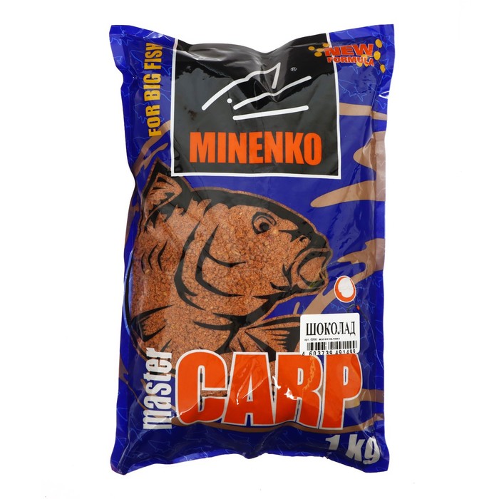 MINENKO Прикормка MINENKO Master Carp, Шоколад, меланжевый, 1 кг