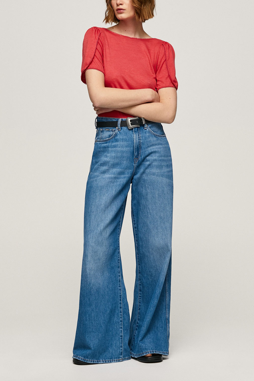 

Футболка женская Pepe Jeans London PL505475 красная L, Красный, PL505475