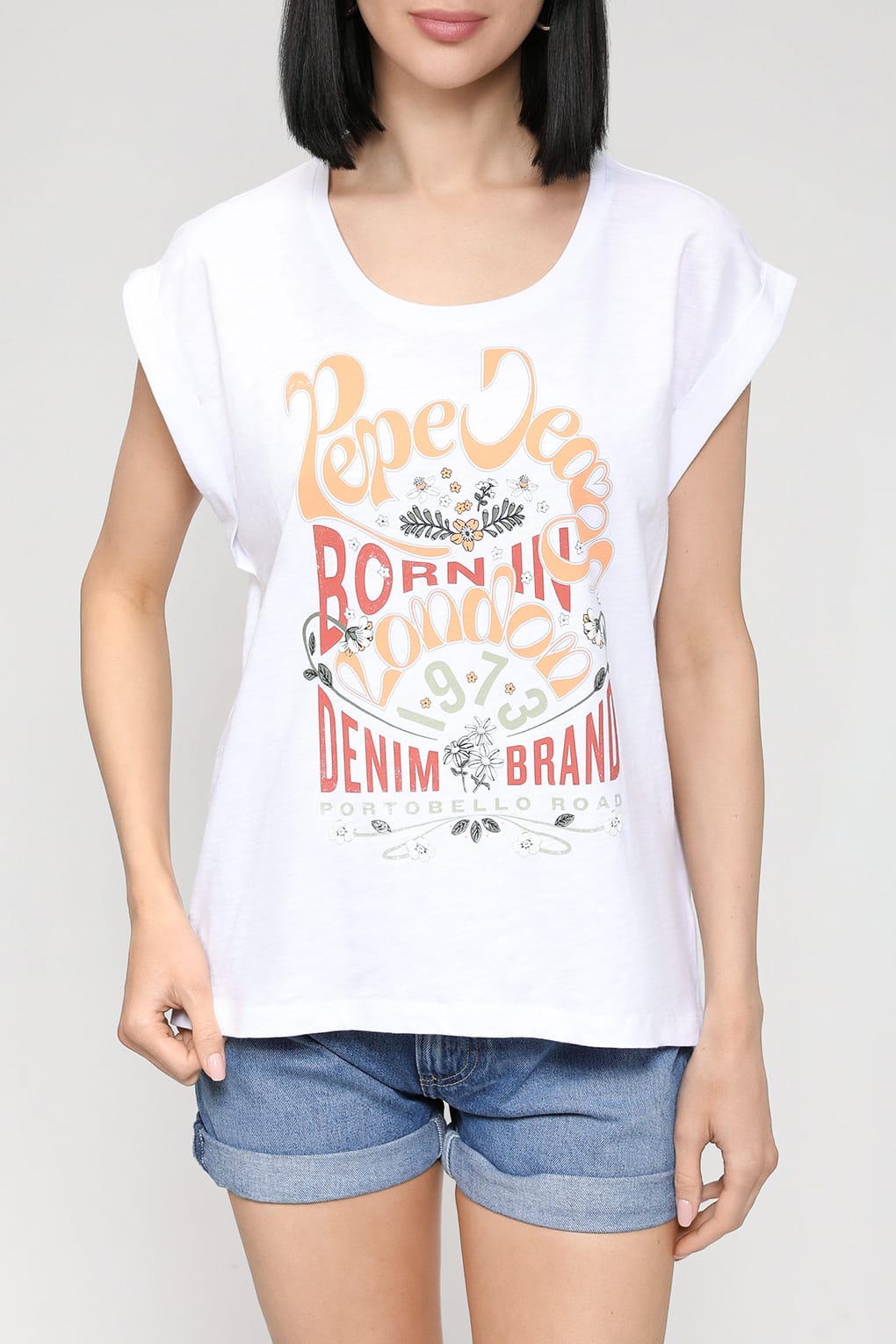 

Футболка женская Pepe Jeans London PL505466 белая L, Белый, PL505466