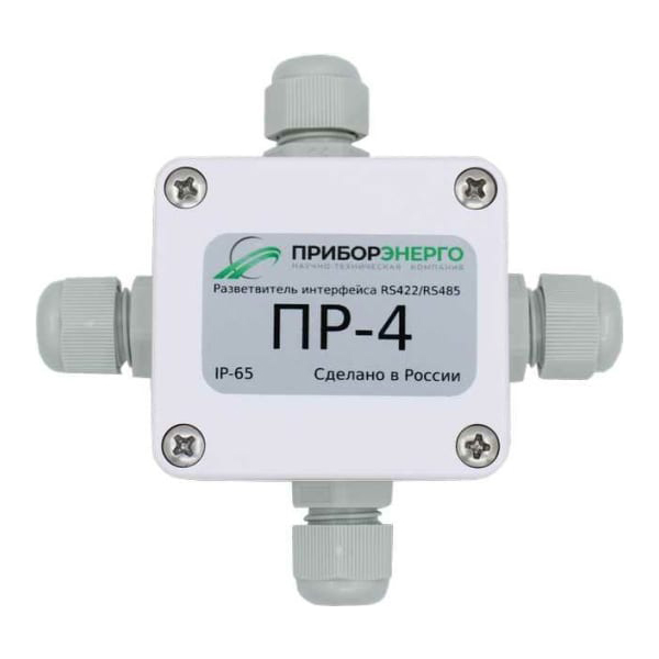 Разветвитель интерфейса НТК Приборэнергоrs 422/485 ПР-4 IP65 исполнение 1  0210550010330