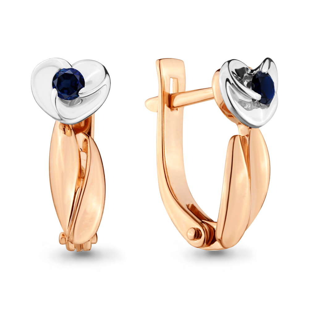 

Серьги из красного золота с сапфиром Aquamarine 942257к_585_кз, 942257к_585_кз