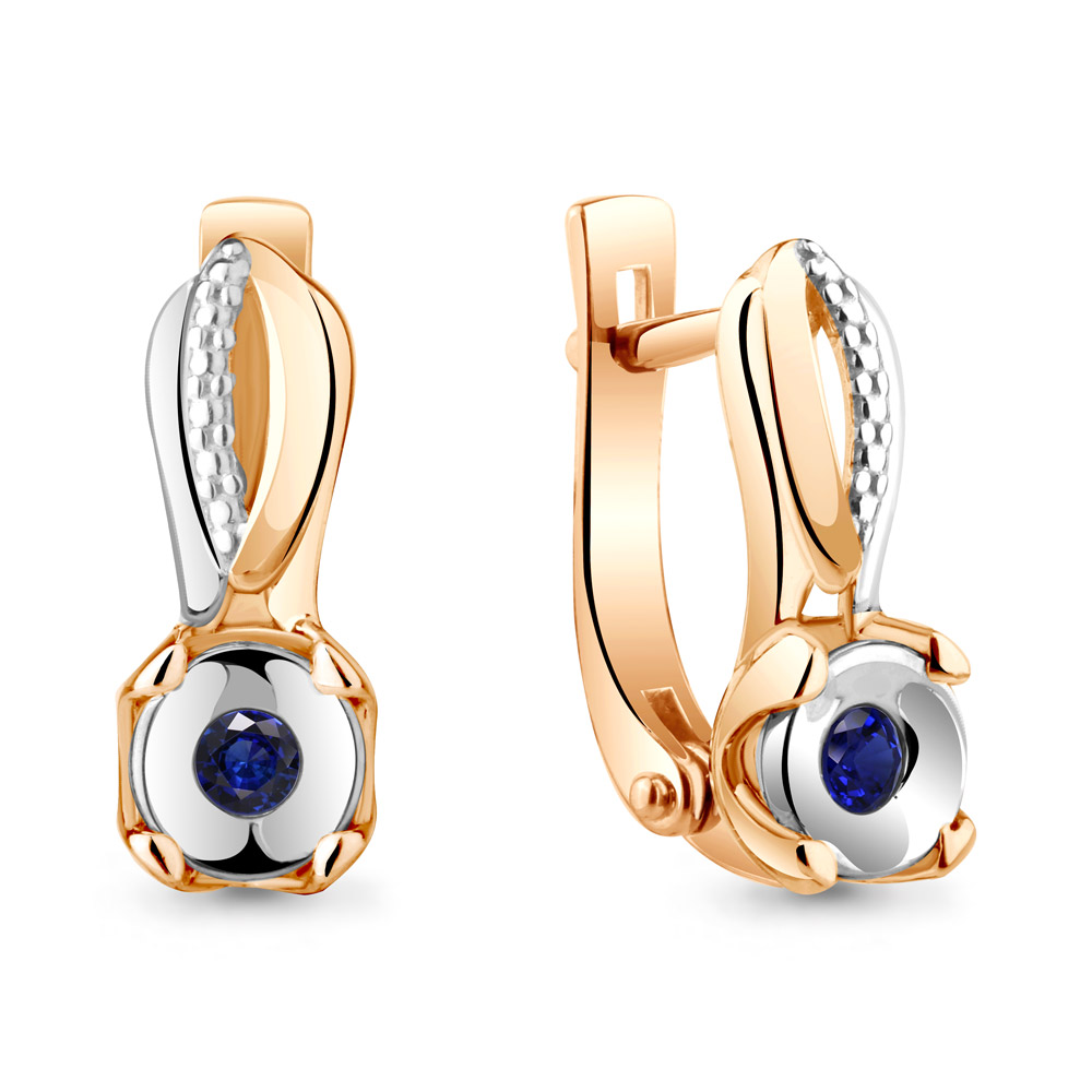 

Серьги из красного золота с сапфиром Aquamarine 942194к_585_кз, 942194к_585_кз