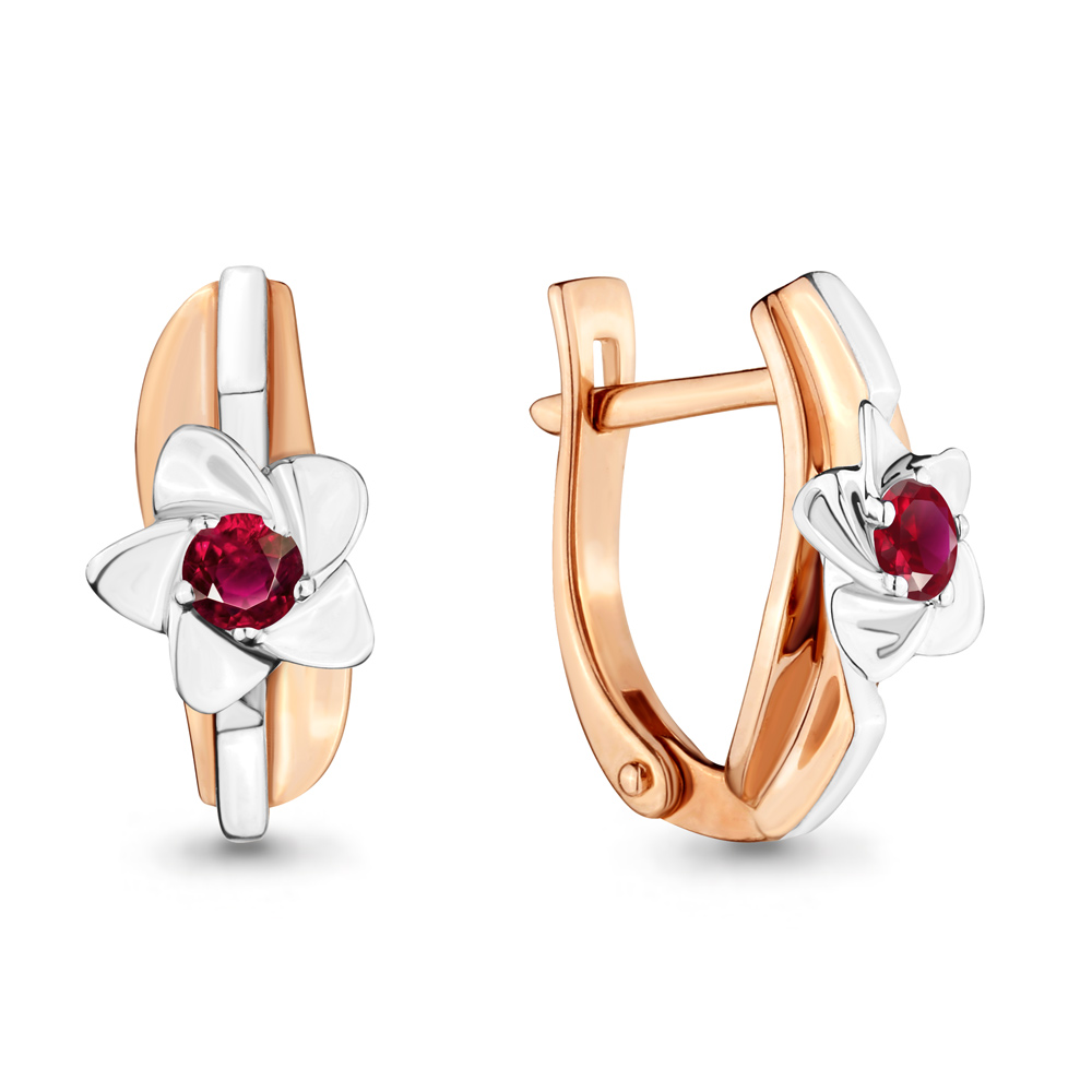 

Серьги из красного золота с рубином Aquamarine 942180к_585_кз, 942180к_585_кз