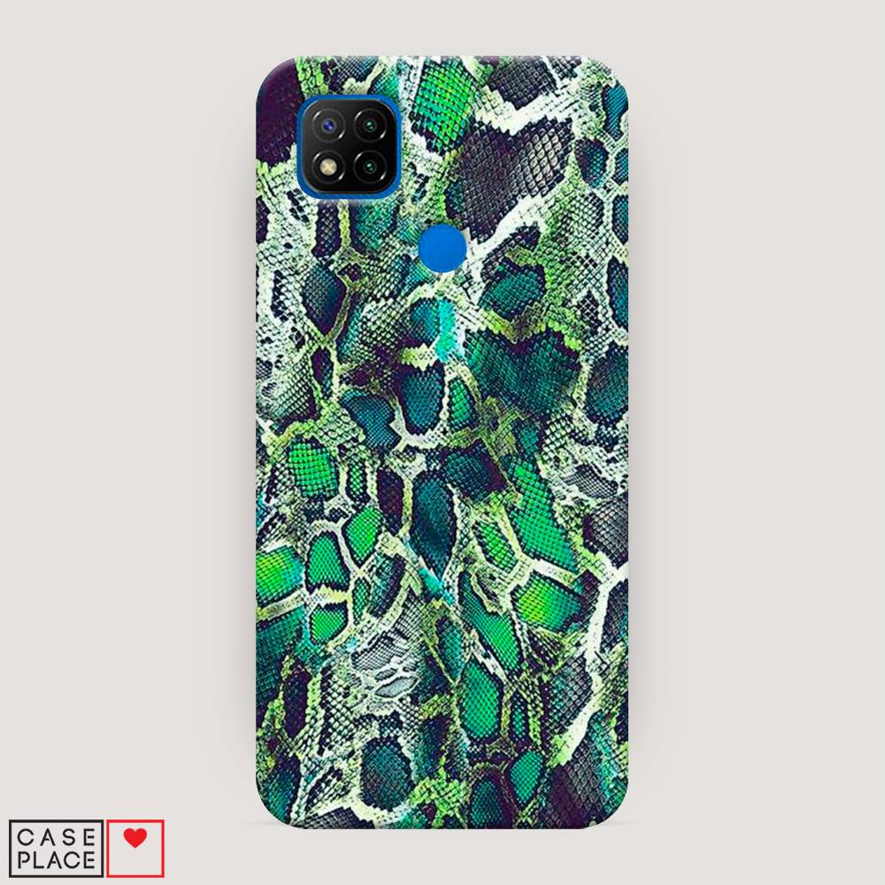 

Пластиковый чехол "Зеленая кожа змеи" на Xiaomi Redmi 9C, 39020-2