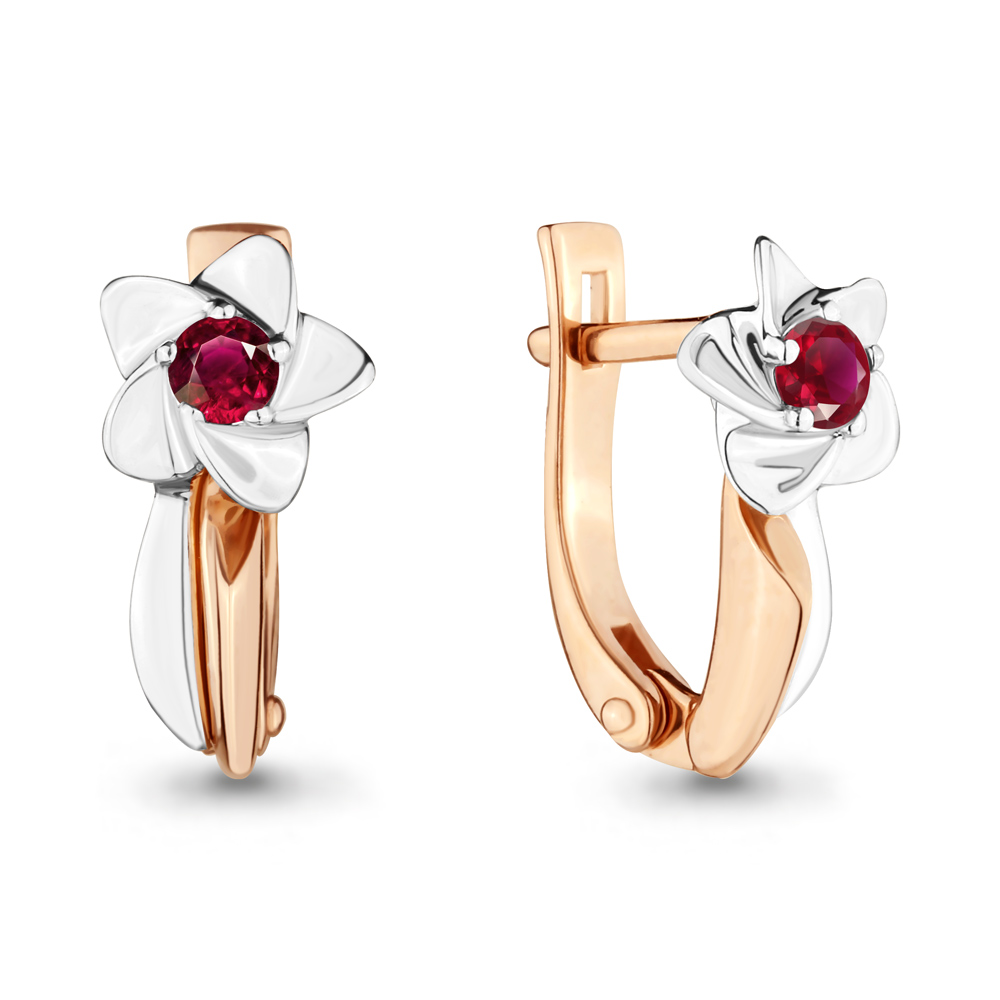 

Серьги из красного золота с рубином Aquamarine 942150к_585_кз, 942150к_585_кз