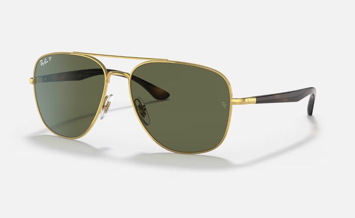 

Солнцезащитные очки унисекс Ray-Ban RB3683 зеленые, RB3683