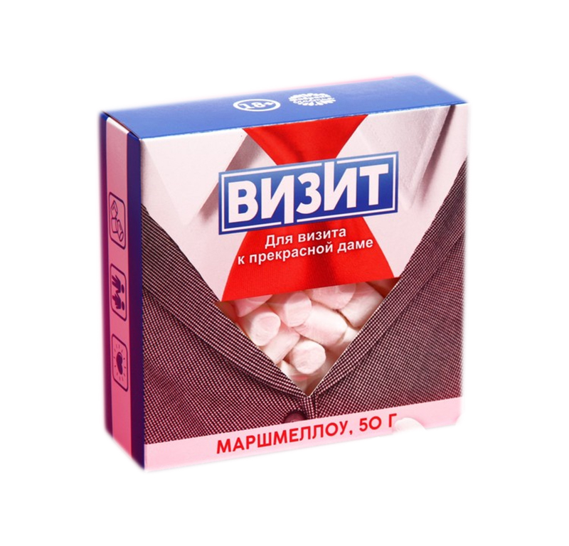 

Маршмеллоу в коробке Визит, 50 г