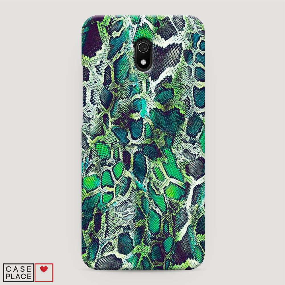 

Пластиковый чехол "Зеленая кожа змеи" на Xiaomi Redmi 8A, 37220-2