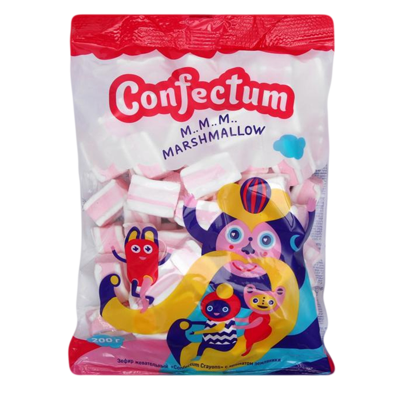 

Маршмеллоу Confectum Crayons, с ароматом земляники, 200 г