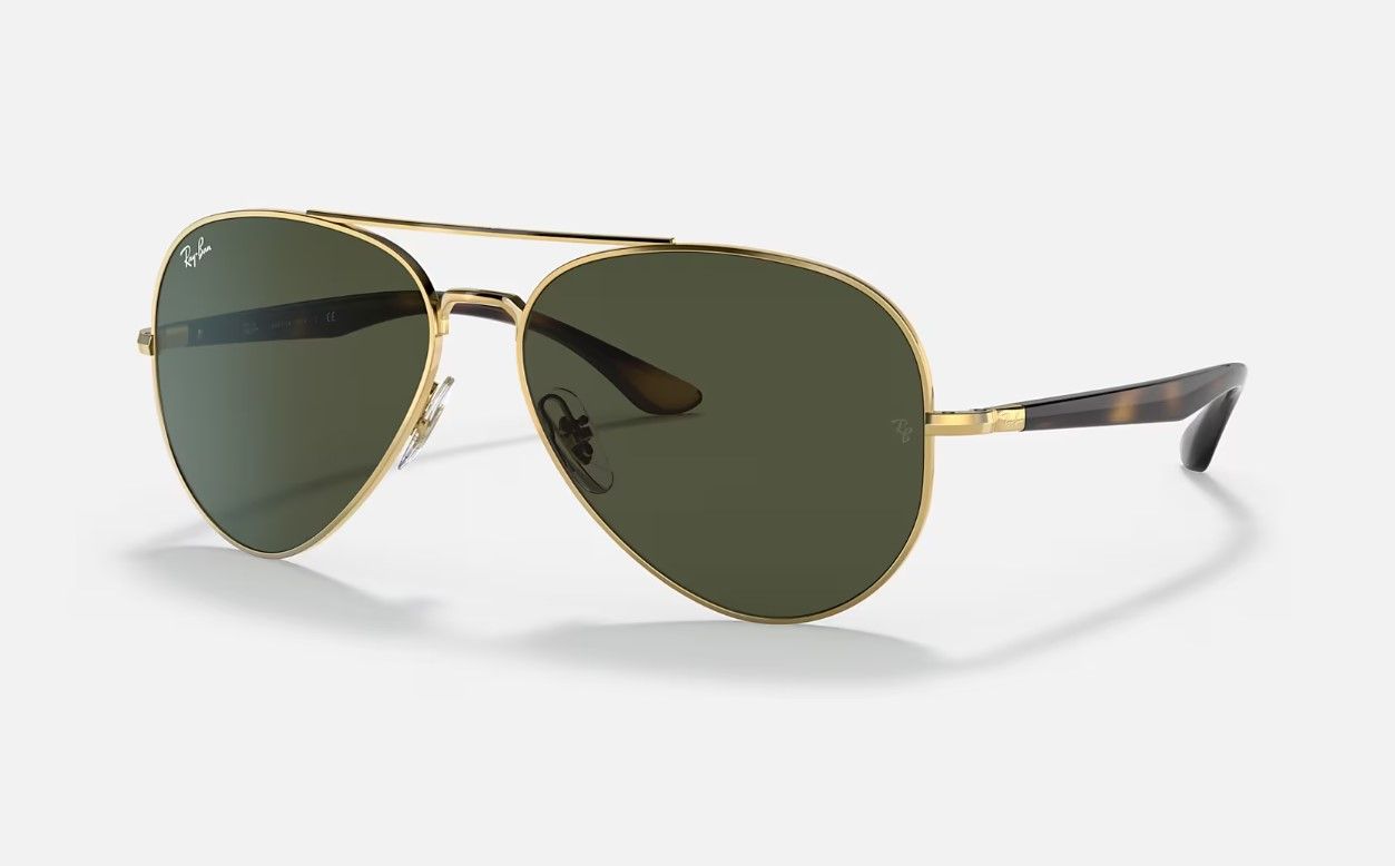 Солнцезащитные очки унисекс Ray-Ban RB3675 зеленые