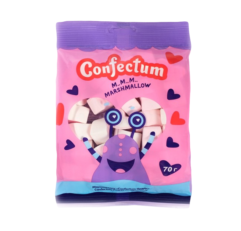 

Маршмеллоу Confectum Hearts 70г