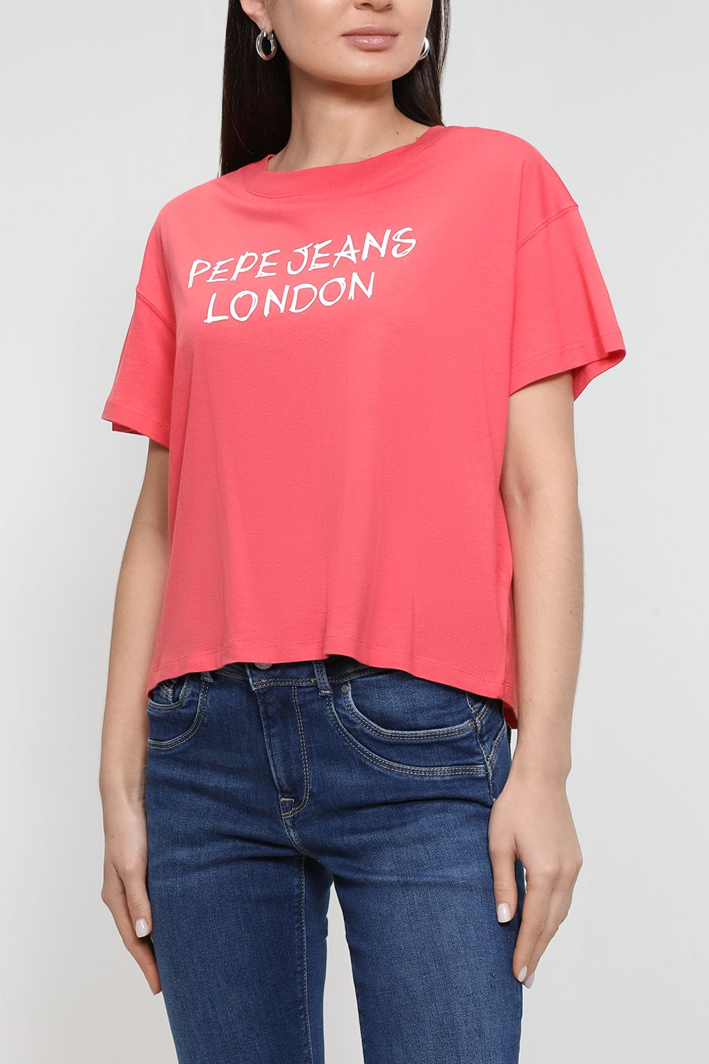 Футболка женская Pepe Jeans London PL505437 красная XS