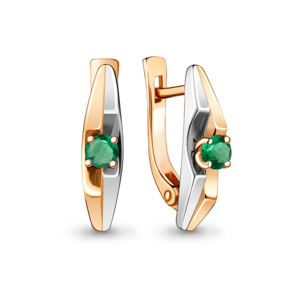 

Серьги из красного золота с изумрудом Aquamarine 941909к_585_кз, 941909к_585_кз