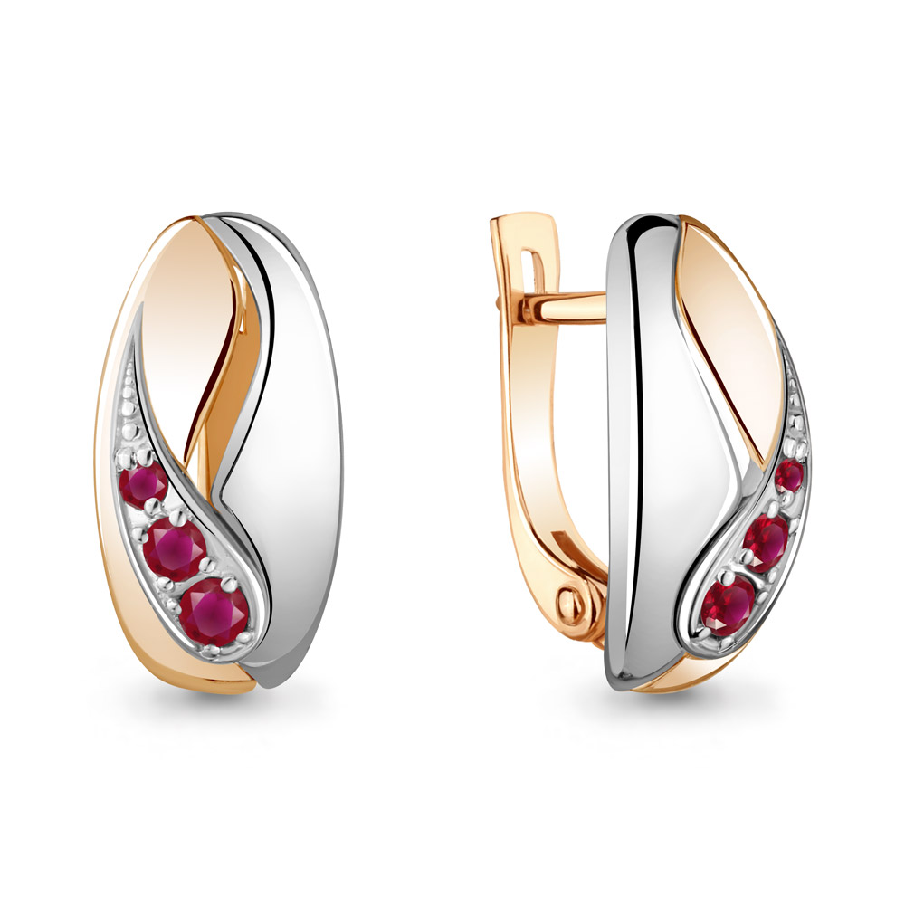 

Серьги из красного золота с рубином Aquamarine 941904к_585_кз, 941904к_585_кз