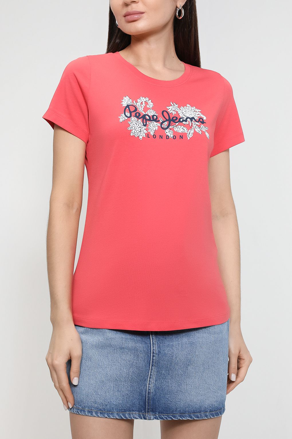 

Футболка женская Pepe Jeans London PL505436 красная L, Красный, PL505436