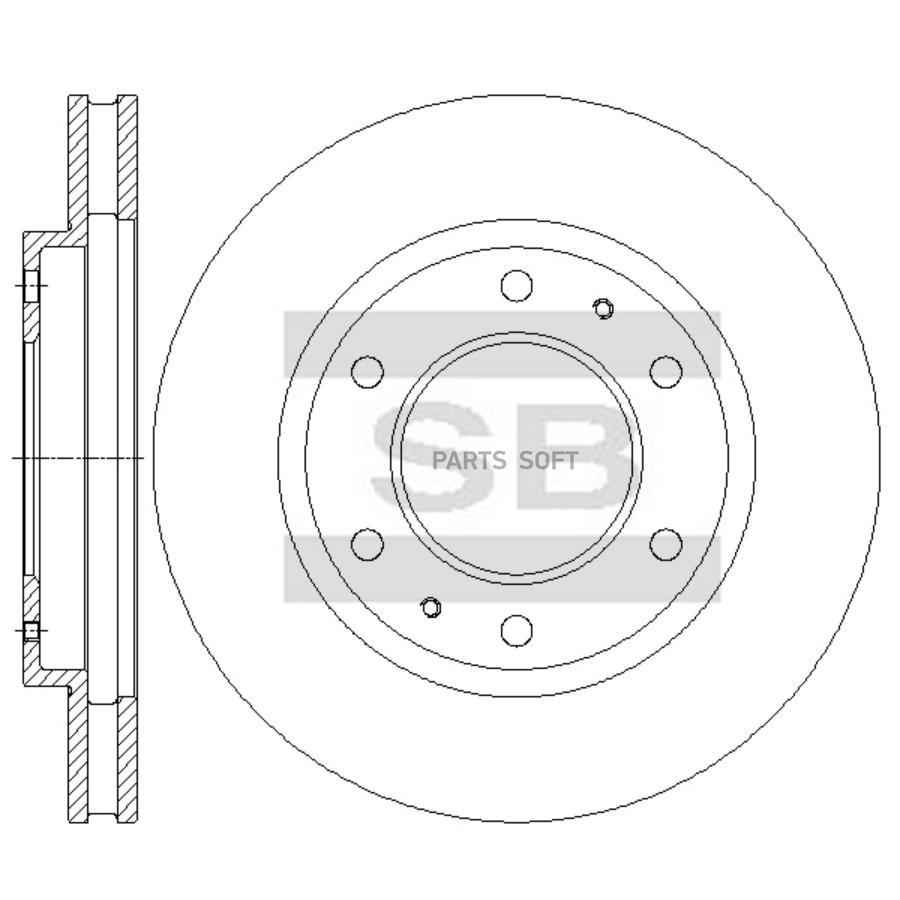 

Диск Тормозной, Передний Sangsin brake арт. SD4346