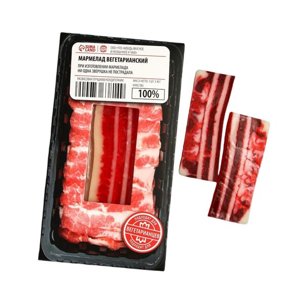 

Мармелад-мясо Вегетарианский, 3 шт. х 40 г