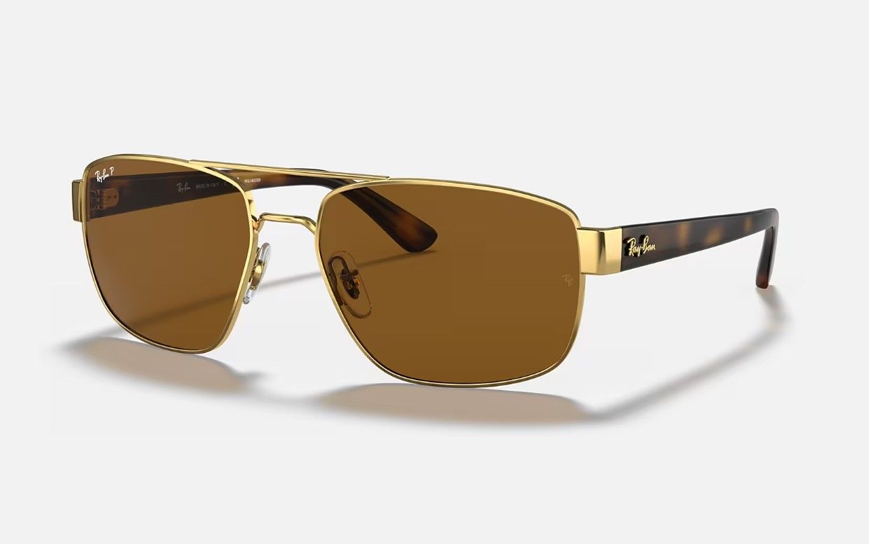 

Солнцезащитные очки унисекс Ray-Ban RB3663 коричневые, RB3663