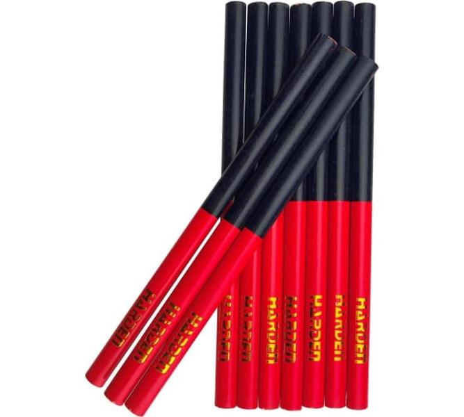 Малярные карандаши HARDEN двухцветные, 12 штук, 10х7.5х176 мм 620425