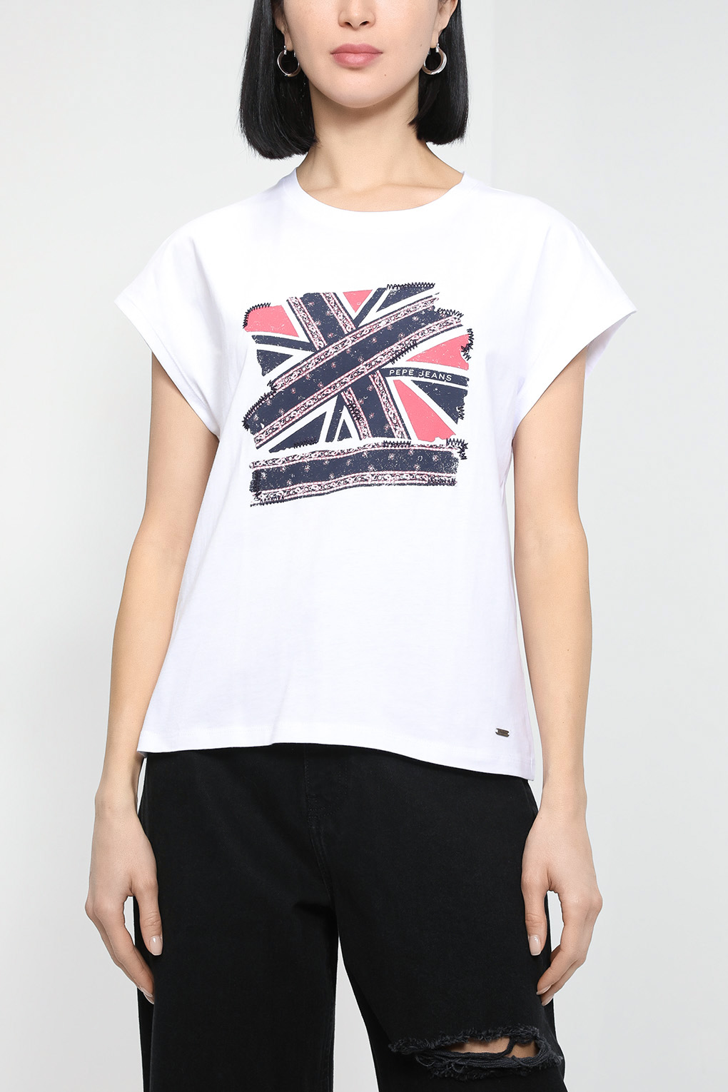 

Футболка женская Pepe Jeans London PL505431 белая S, Белый, PL505431