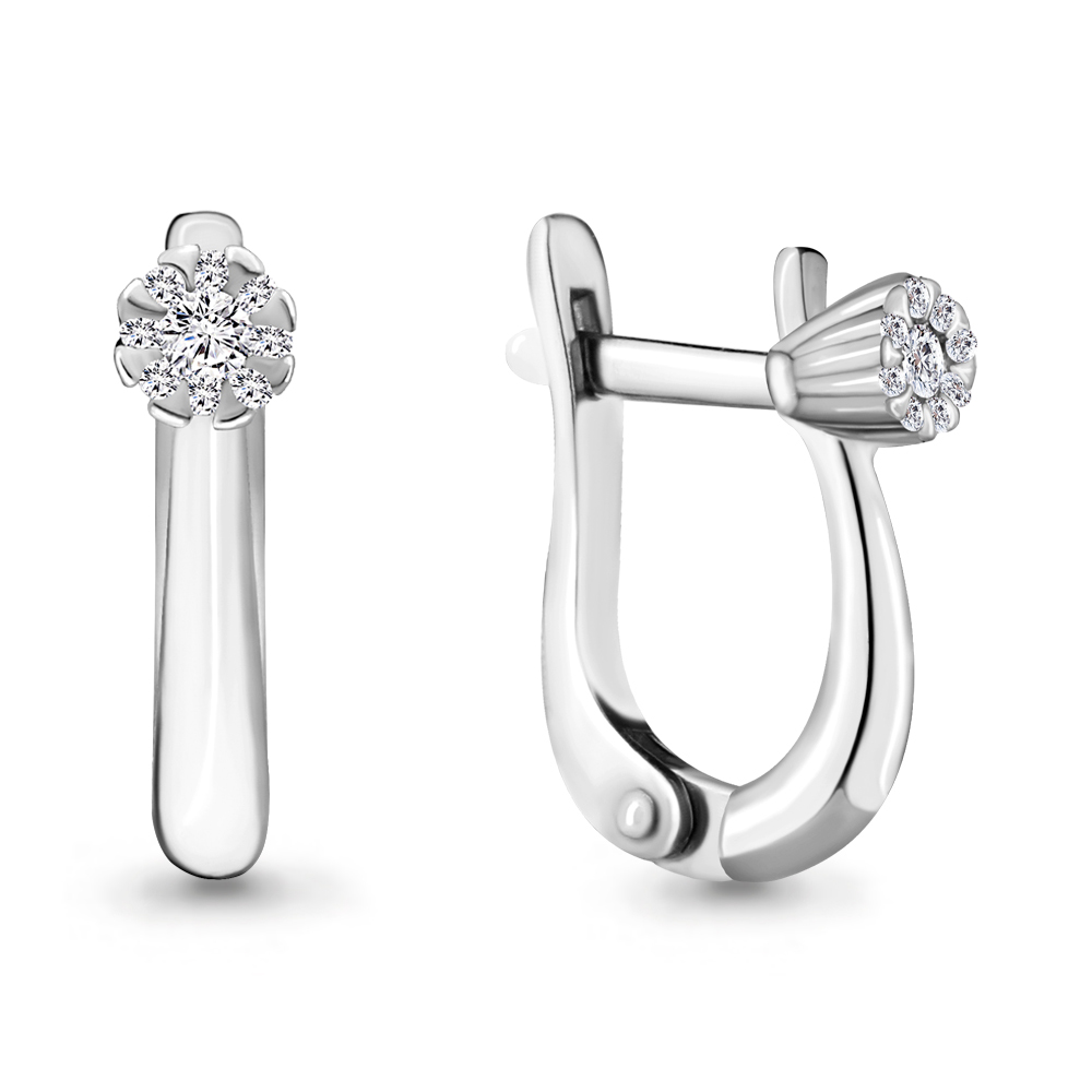 

Серьги из белого золота с бриллиантом Aquamarine 941833_585_бз, 941833_585_бз