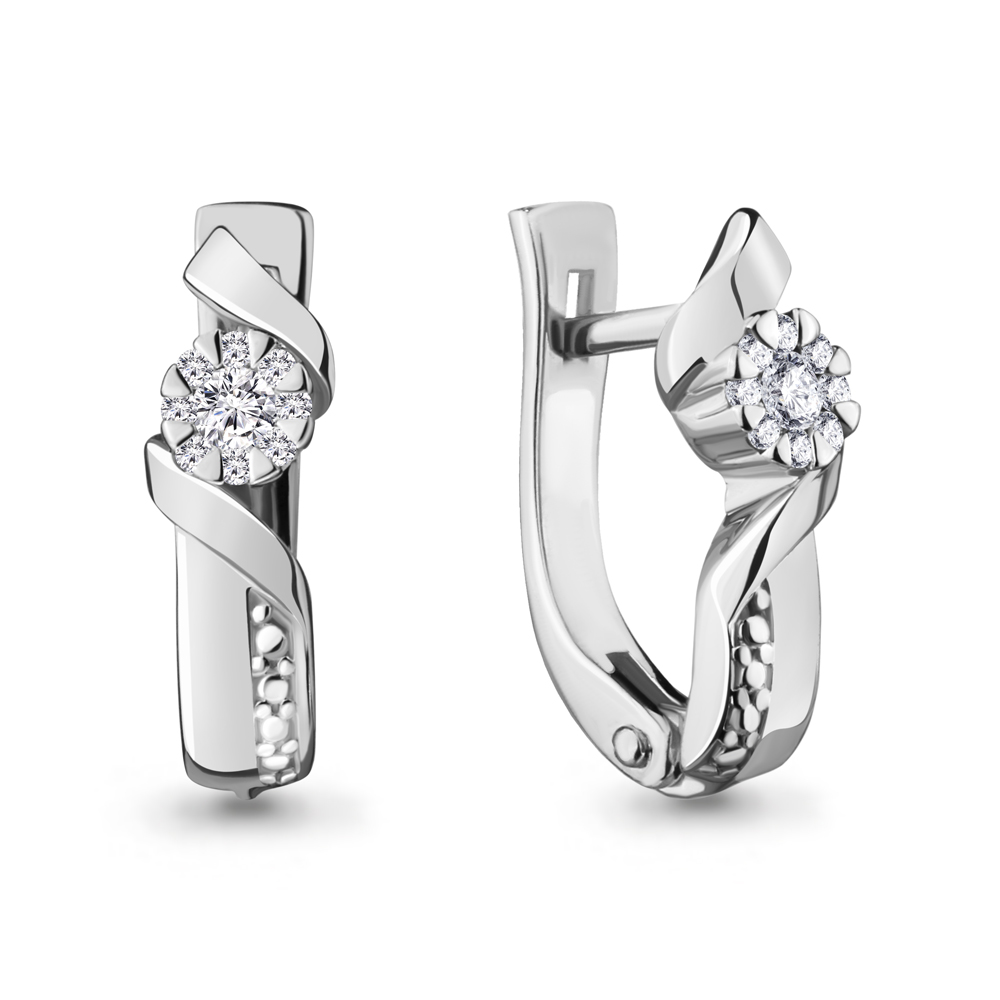 

Серьги из белого золота с бриллиантом Aquamarine 941818_585_бз, 941818_585_бз