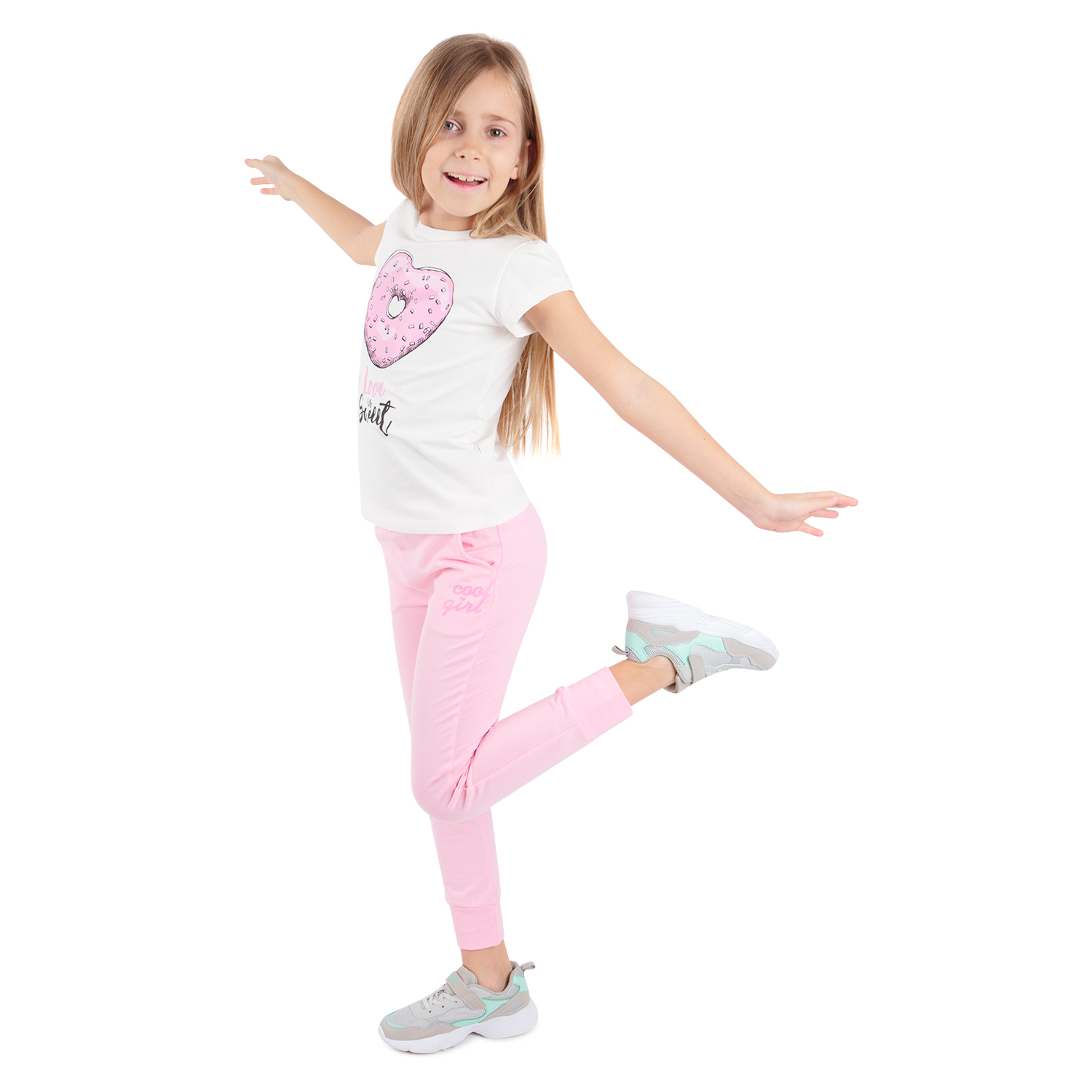 фото Брюки leader kids розовый р.140