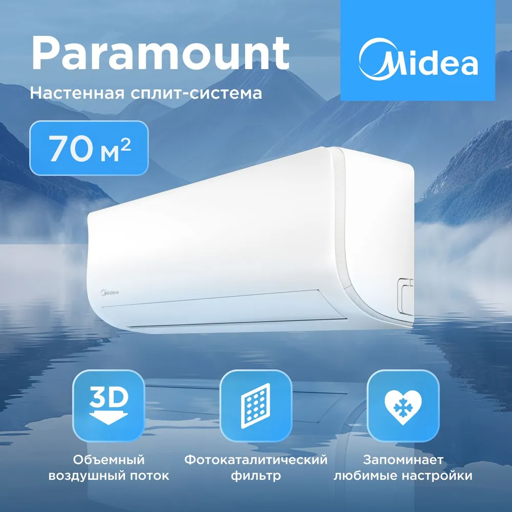 

Сплит-система Midea MSAG1-24HRN1-I/MSAG1-24HRN1-O Paramount on/off
